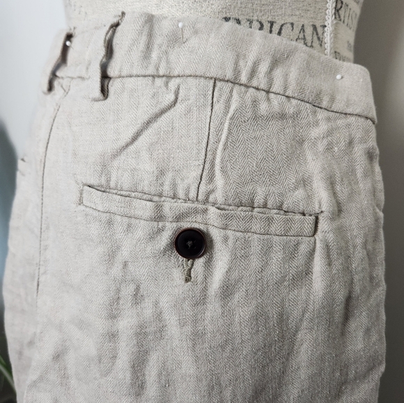 Athletic Slim linen chinos - Picture 7 of 13